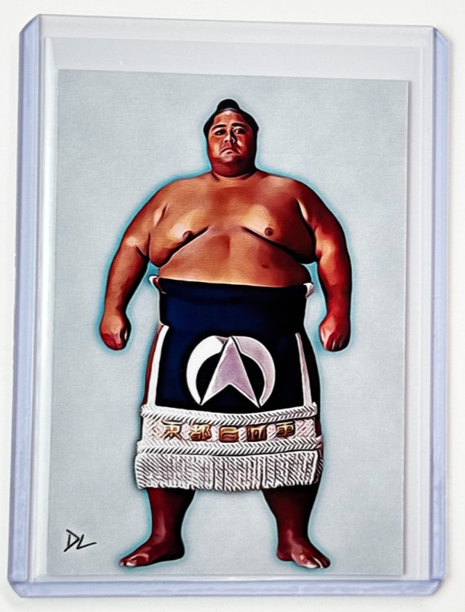 Konishiki Limited Edition Artist Signed “SUMO Legend” Trading Card 6/10