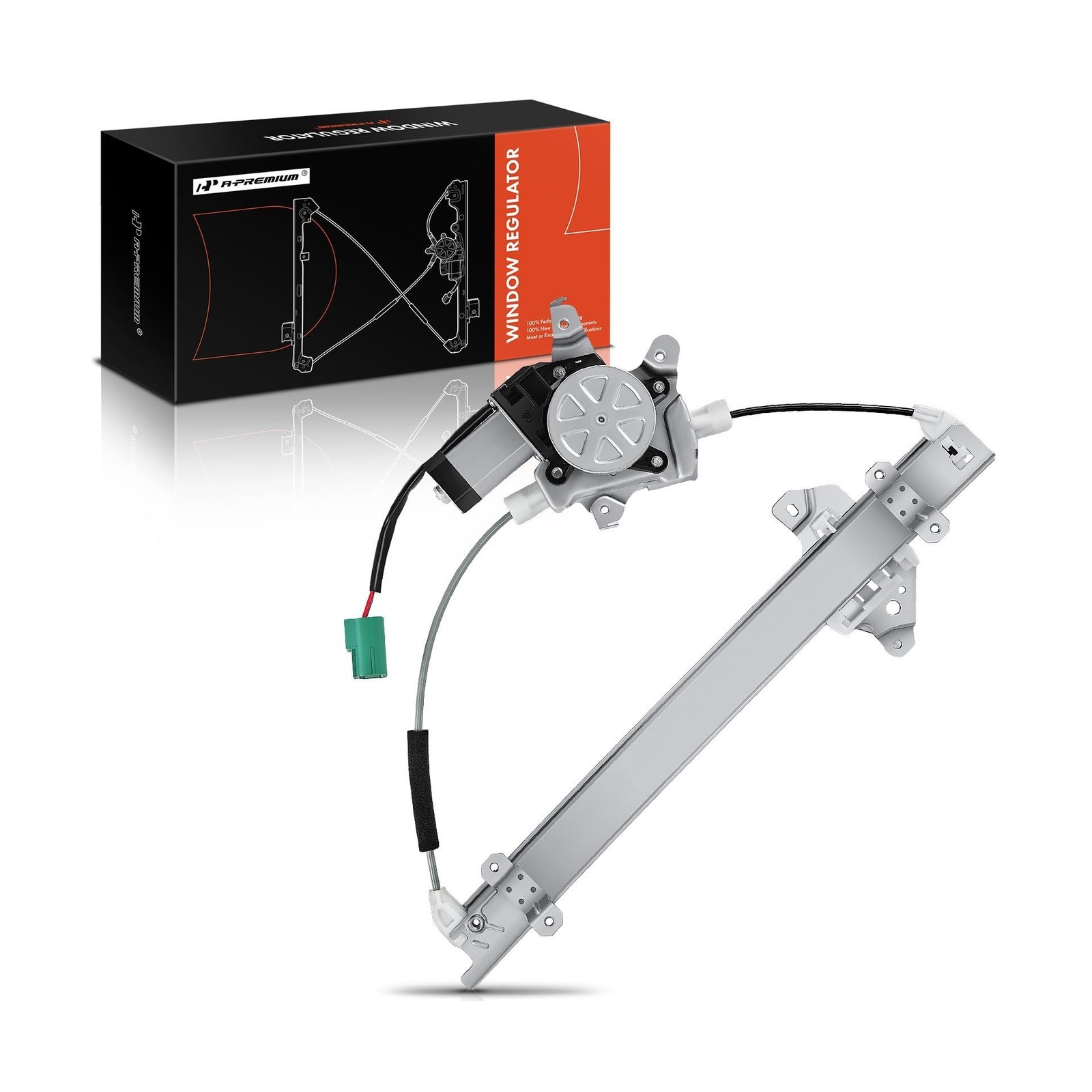 A-Premium Front Driver Side Power Window Regulator with Motor (2-Pin)