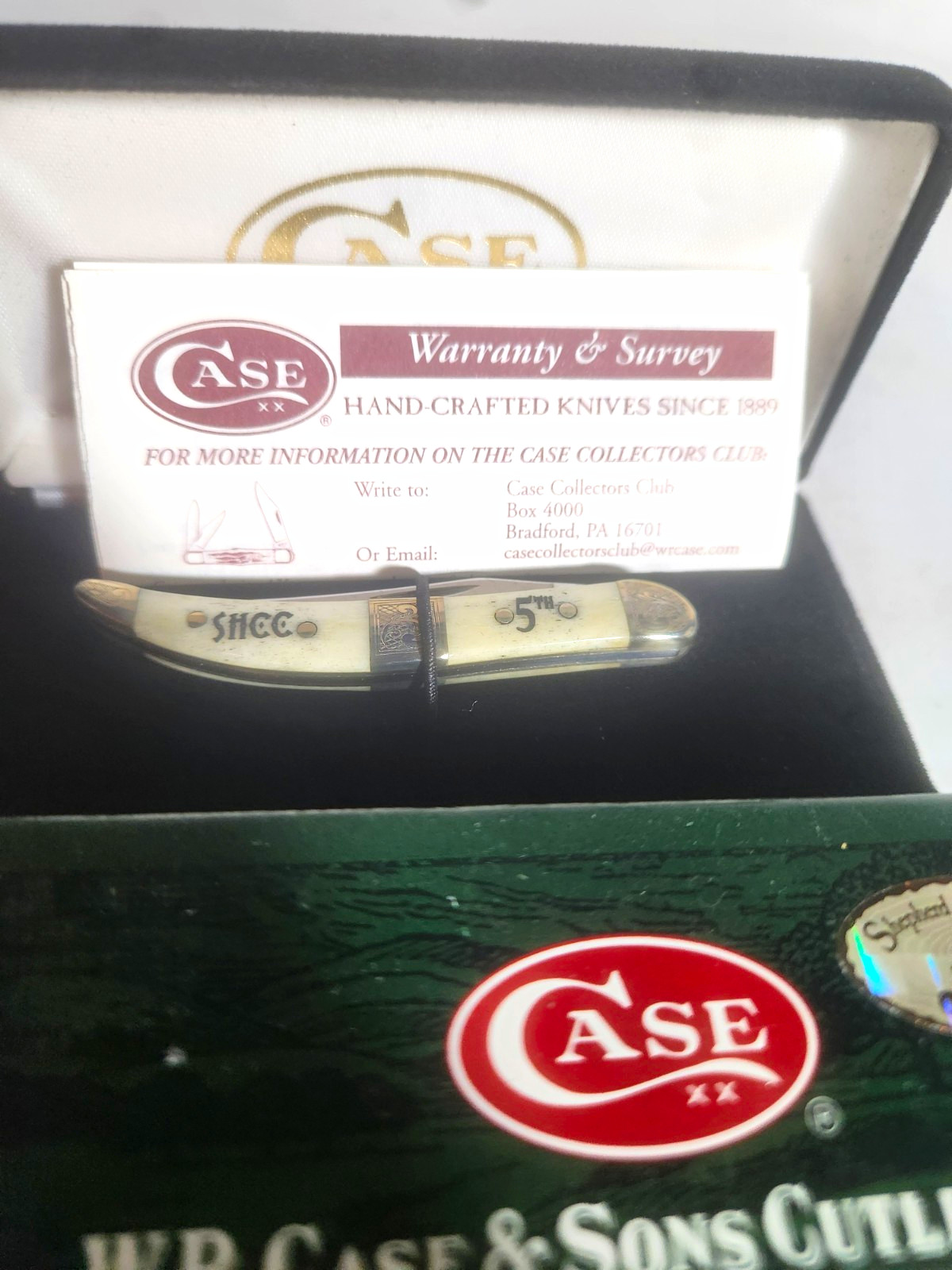 W.R. Case & Sons Case XX 2005 5th White Bone SS Slipjoint 2-Blade Box W.R. Case & Sons Case XX 2005 5th White Bone SS Slipjoint 2-Blade Box