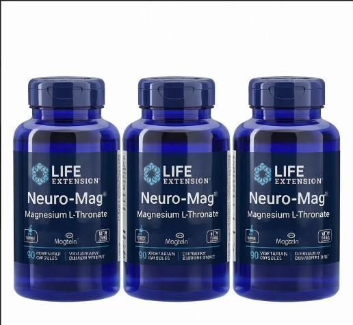 3 PACK Neuro-Mag Magnesium L-Threonate from 2000 mg Magtein - Life Extension US