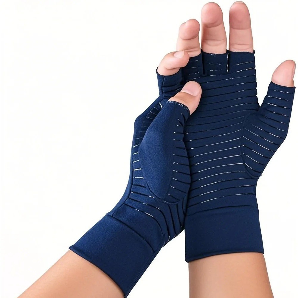 Copper Arthritis Compression Gloves Hand Support Pain Relief Joint Self Care Copper Arthritis Compression Gloves Hand Support Pain Relief Joint Self Care