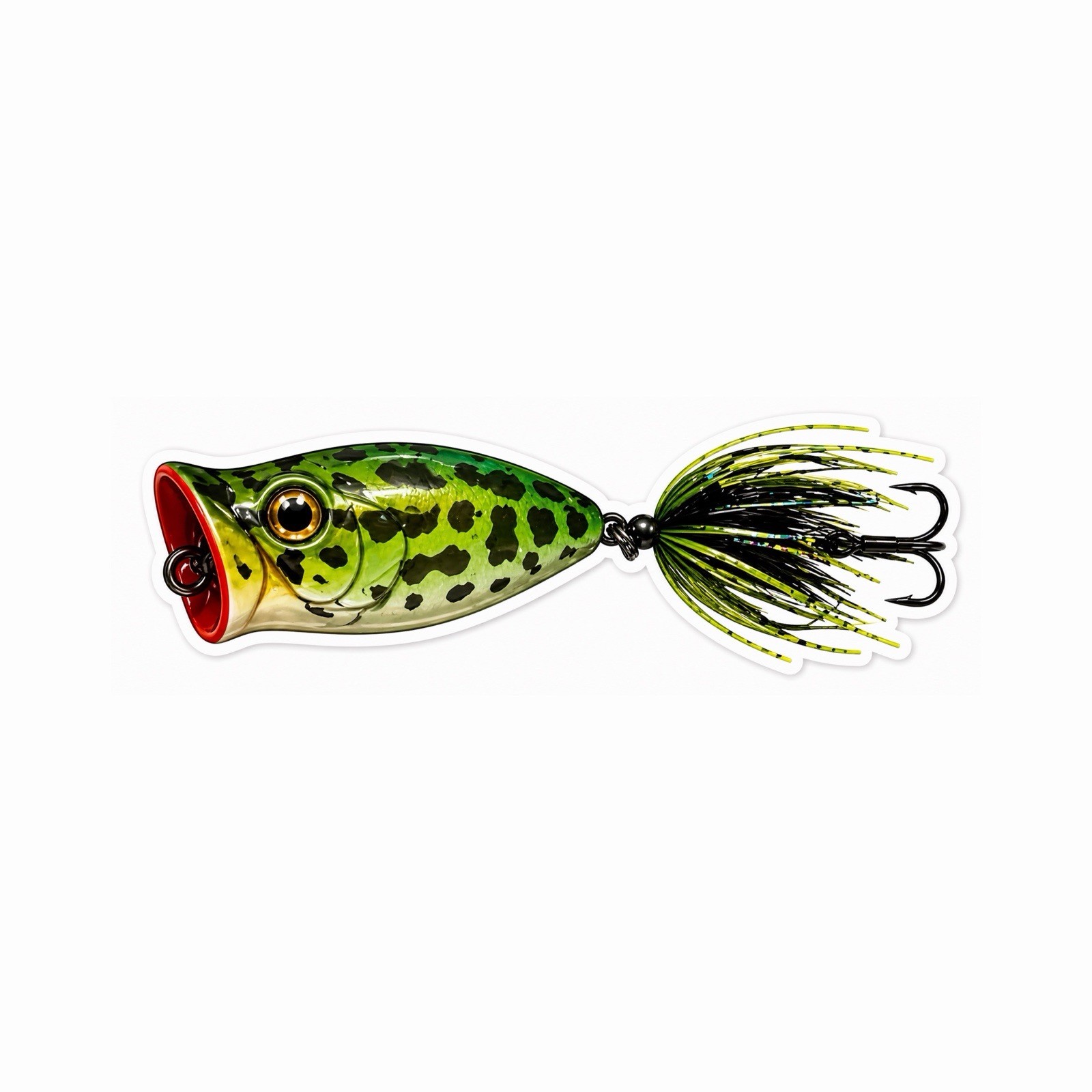 Sexy Fishing Lure Bass Topwater Frog Popper Sticker Trout Pike Fish Decal Sexy Fishing Lure Bass Topwater Frog Popper Sticker Trout Pike Fish Decal