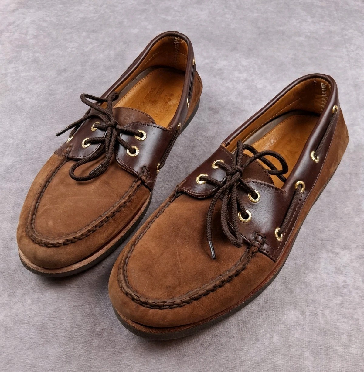 Sperry Top Sider Gold Cup Boat Shoes Mens 9 M Brown Leather 2 Eye Nautical Deck Sperry Top Sider Gold Cup Boat Shoes Mens 9 M Brown Leather 2 Eye Nautical Deck