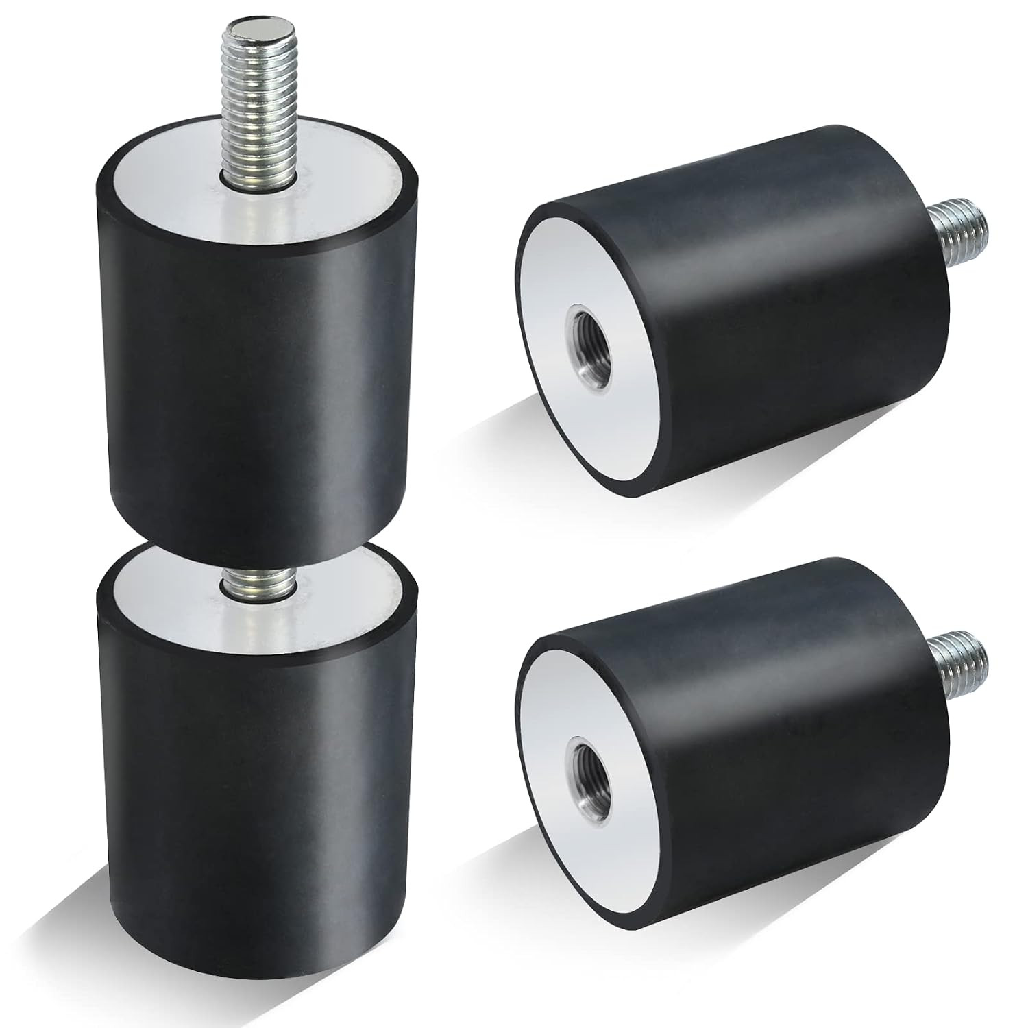4 Pack Upgrade Rubber Shock Mount, Compatible with Wacker Neuson Compactor