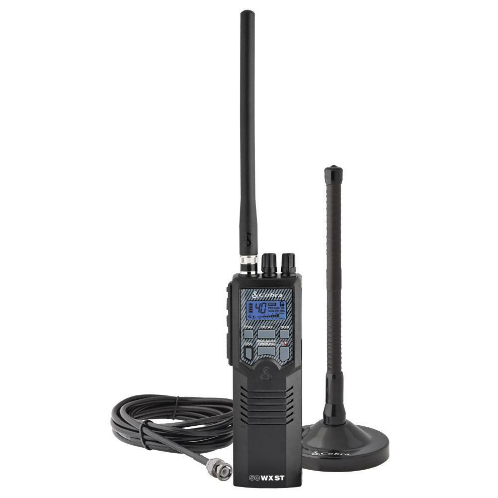 Cobra HH RT 50 Road Trip Portable 40 Channel CB Radio With External Antenna