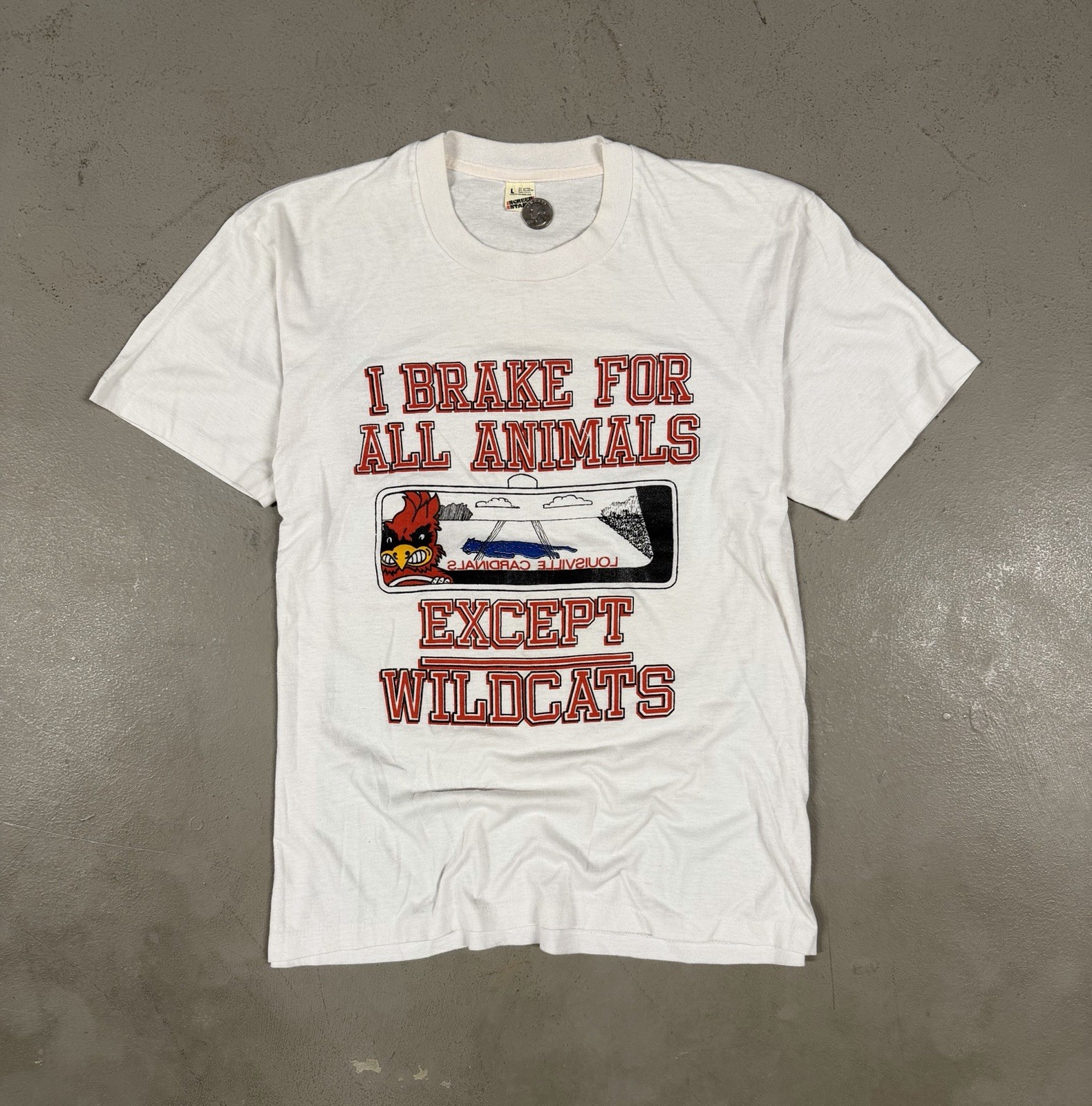 Vintage 80s Louisville Cardinals College Sportswear Retro Essential Tee T-Shirt