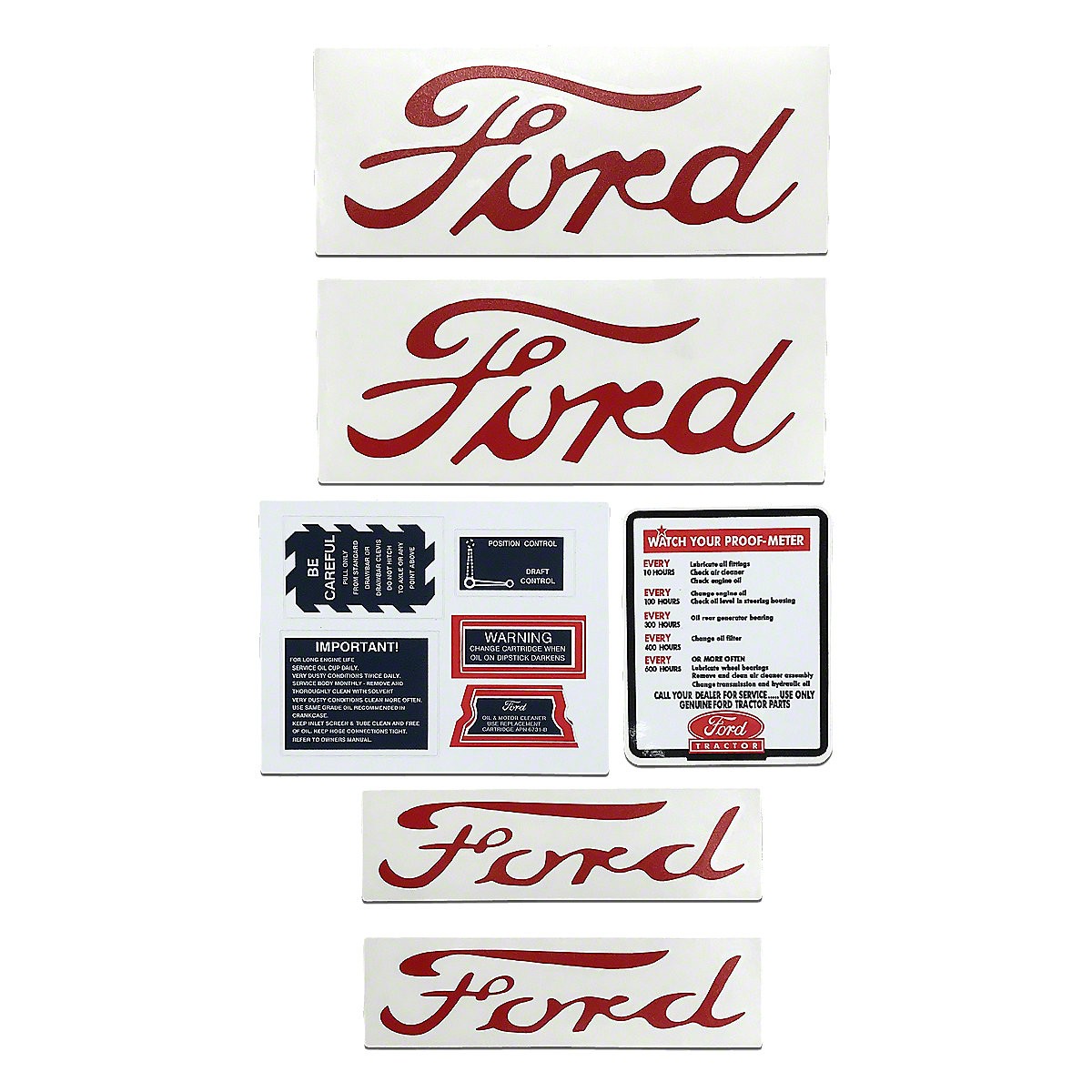 Mylar & Vinyl Decal Set Fits 1953-1954 Ford Tractor | Jubilee, NAA | D-NAA5354 Mylar & Vinyl Decal Set Fits 1953-1954 Ford Tractor | Jubilee, NAA | D-NAA5354