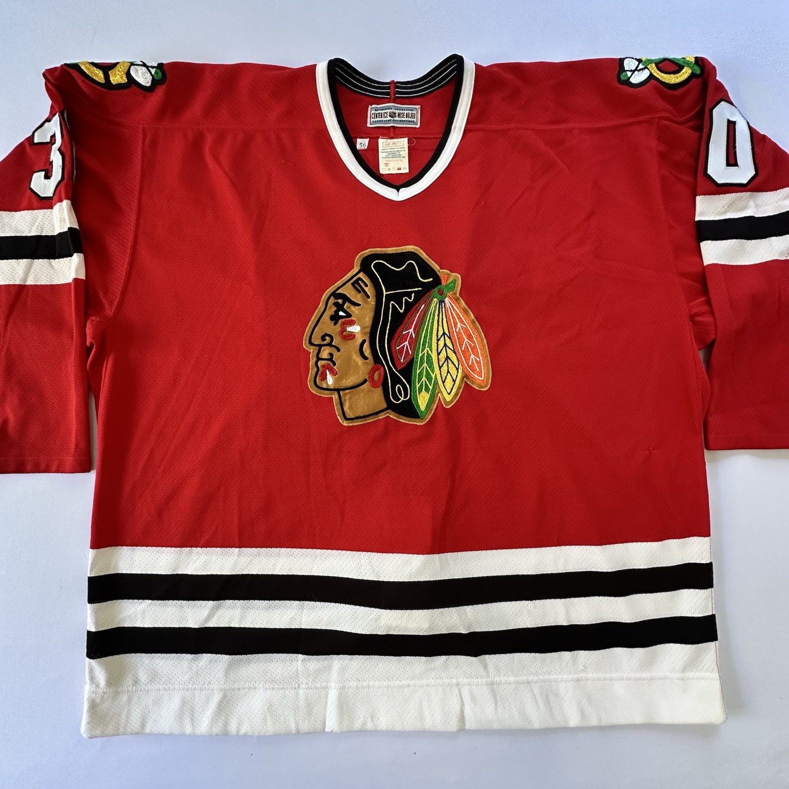 Vintage CCM Ed Belfour Chicago Blackhawks Jersey 56 Center Ice Authentic NHL