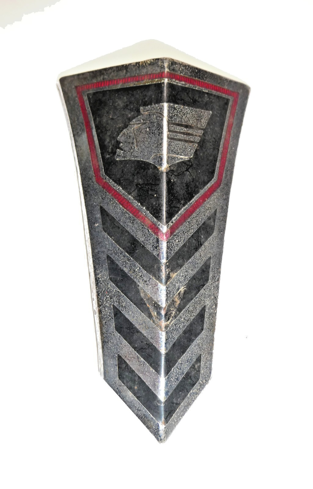 1940 Pontiac Original Front Center Grill Hood Emblem Fox Co. 2# 1940 Pontiac Original Front Center Grill Hood Emblem Fox Co. 2#