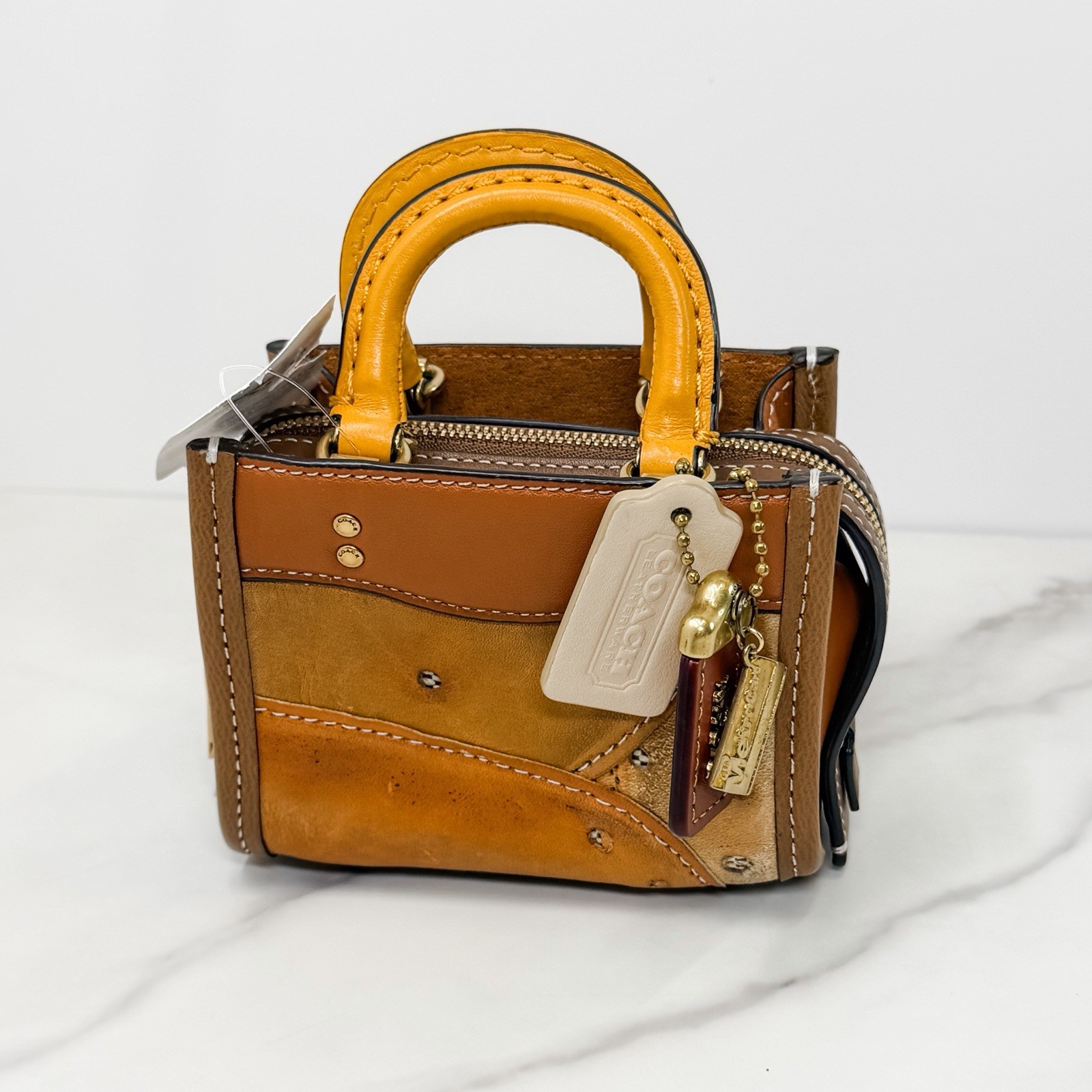 Coach REMADE Mini Rogue 12 Vintage Leather Tabac RARE Collectible 1941 Charm