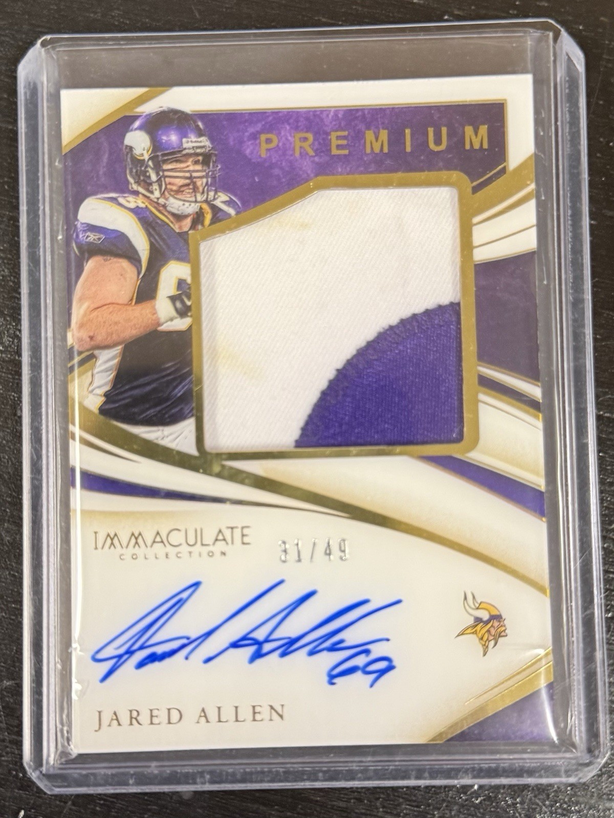 2020 Immaculate Game Used Patch Auto Jared Allen 31/49 Autograph Dirty Stained 2020 Immaculate Game Used Patch Auto Jared Allen 31/49 Autograph Dirty Stained