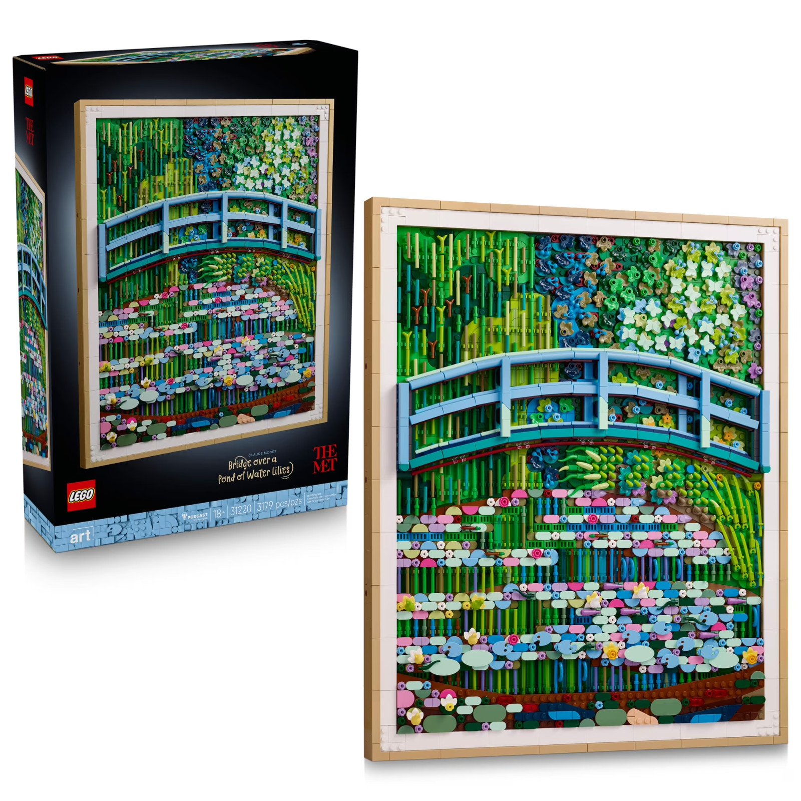 LEGO Art Claude Monet – Bridge Over a Pond of Water Lilies - Building Sets for A LEGO Art Claude Monet – Bridge Over a Pond of Water Lilies - Building Sets for A