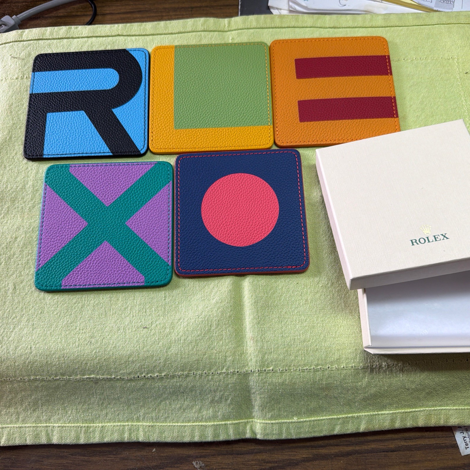2026 ROLEX  Multicolor coasters 100th Anniversary Limited 🎁 Gift.New in Box❗️