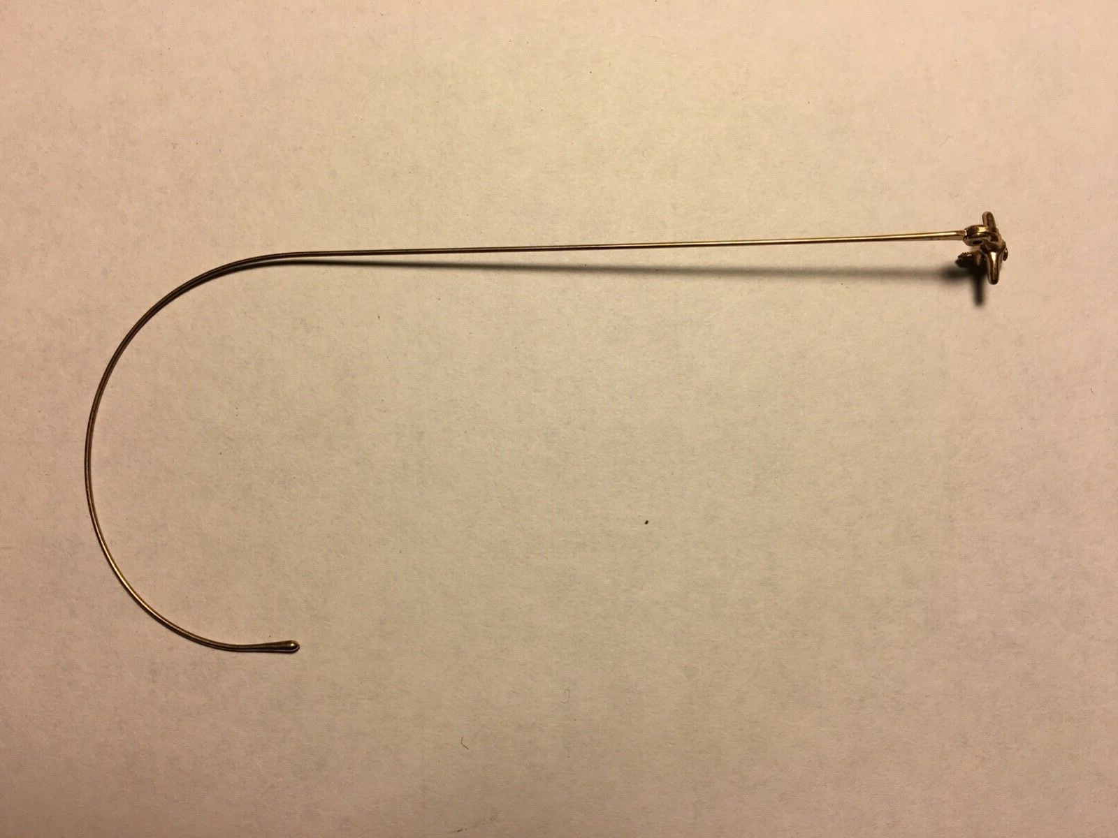 NOS Antique Glasses Gold Cable Temples With Hardware - Right Side Adult
