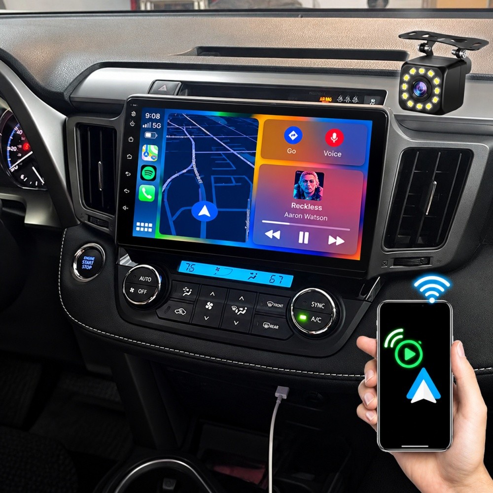 For Toyota RAV4 2013 2014 2015 2016 2017 Car Stereo Radio Wireless Apple CarPlay