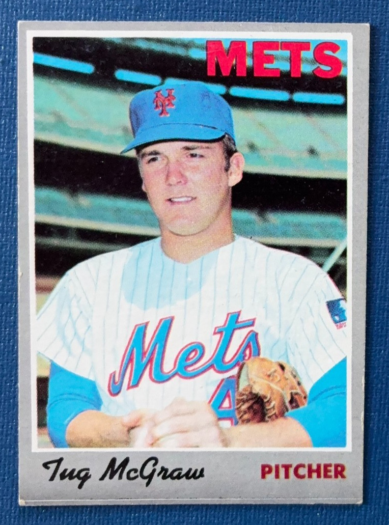 1970 Topps Baseball #26 Tug McGraw - New York Mets - EX (No Creases) 1970 Topps Baseball #26 Tug McGraw - New York Mets - EX (No Creases)