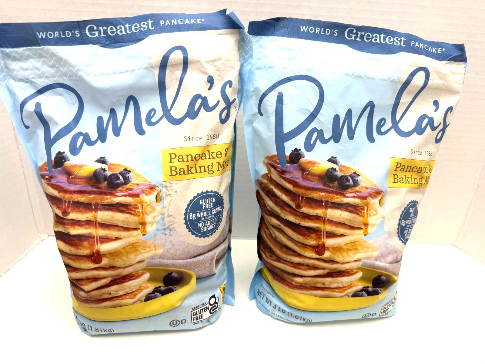 2/4lb Pamela\'s Pancake/Baking/Cookie/Bread Mix/Gluten Free/unflavored/2027 READ