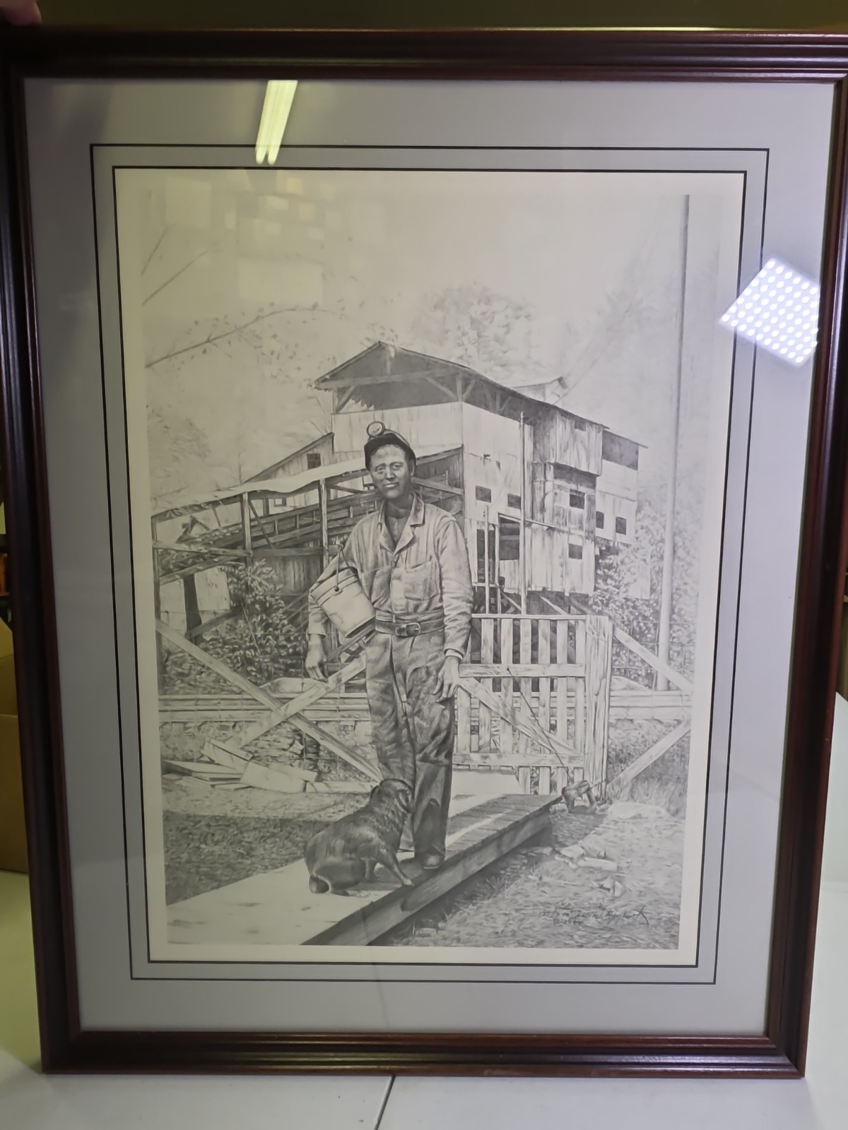 Framed Willard Gayheart Signed Print \ Framed Willard Gayheart Signed Print \