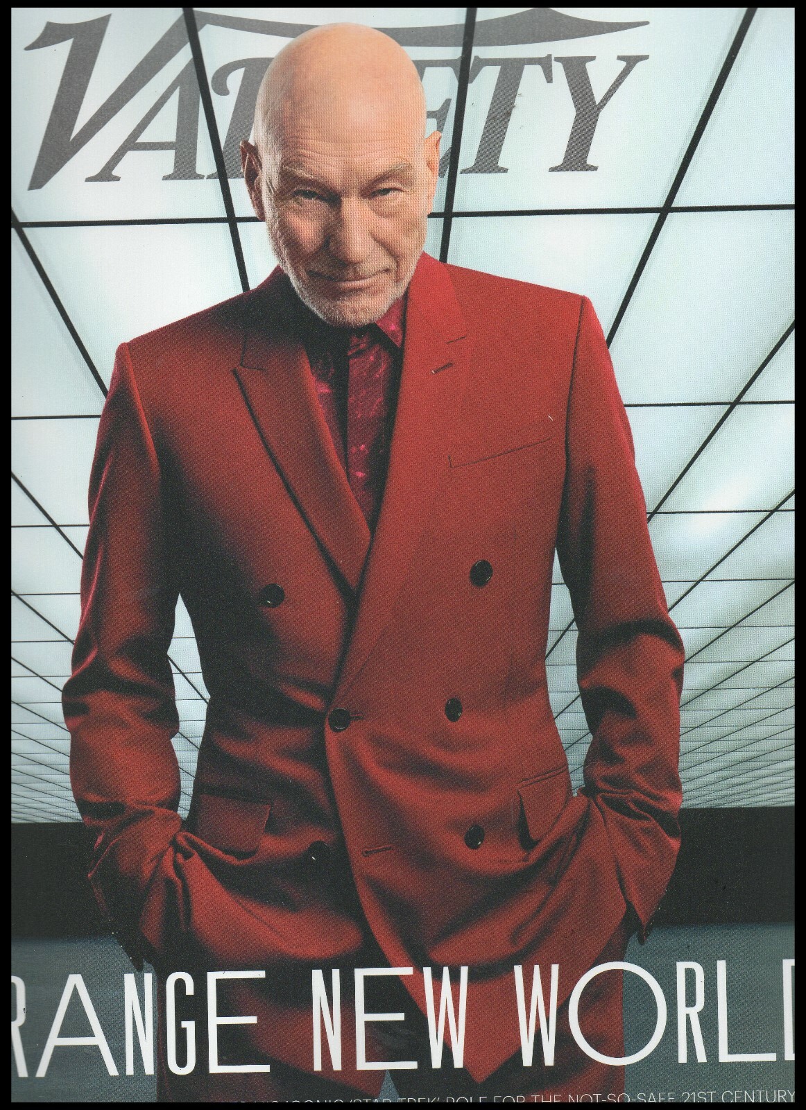 PATRICK STEWART VARIETY MAGAZINE JANUARY 8, 2020, GOLDEN GLOBES MYTHIC QUEST PATRICK STEWART VARIETY MAGAZINE JANUARY 8, 2020, GOLDEN GLOBES MYTHIC QUEST