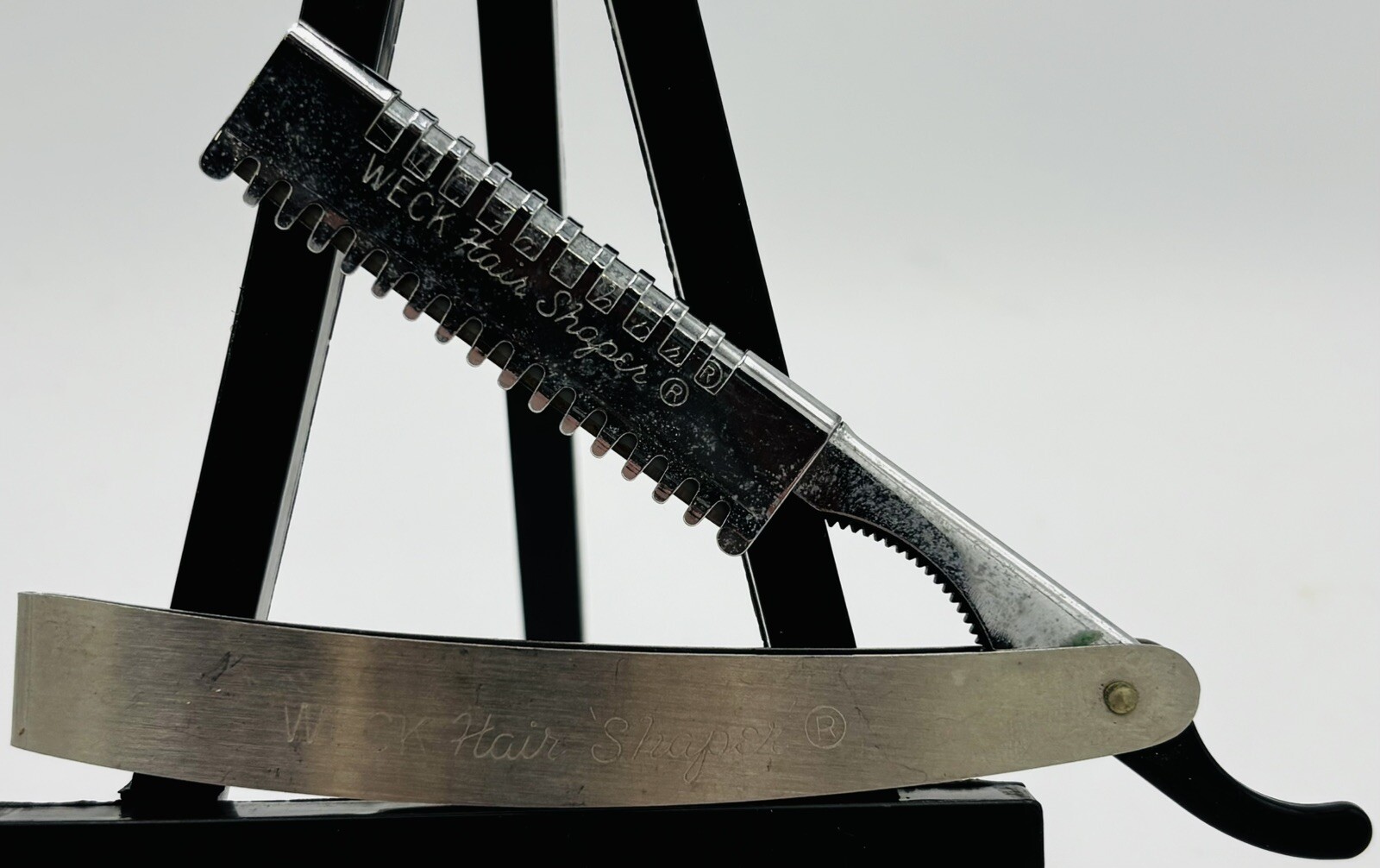 USED Vintage ‘WECK Hair Shaper’ Stainless Steel Straight Razor