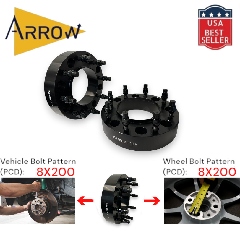 2 Wheel Spacers 8x200 TO 8X200 2\