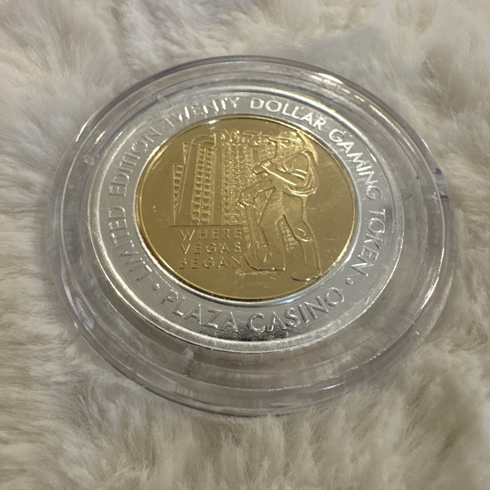 Plaza Las Vegas Casino June 2026 Silver Strike $20 Token Plaza Hotel w/ Miner