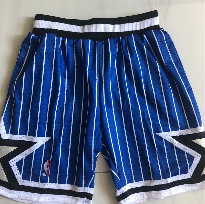New Orlando Magic Men Classic Blue Pockets stitched Shorts Size US