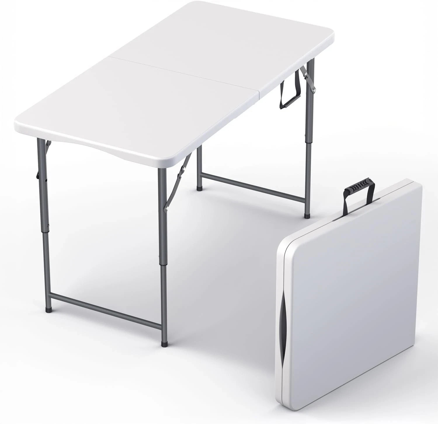 Plastic Folding Table 3 to 8 Ft for Indoor/Outdoor Events - Durable & Portable