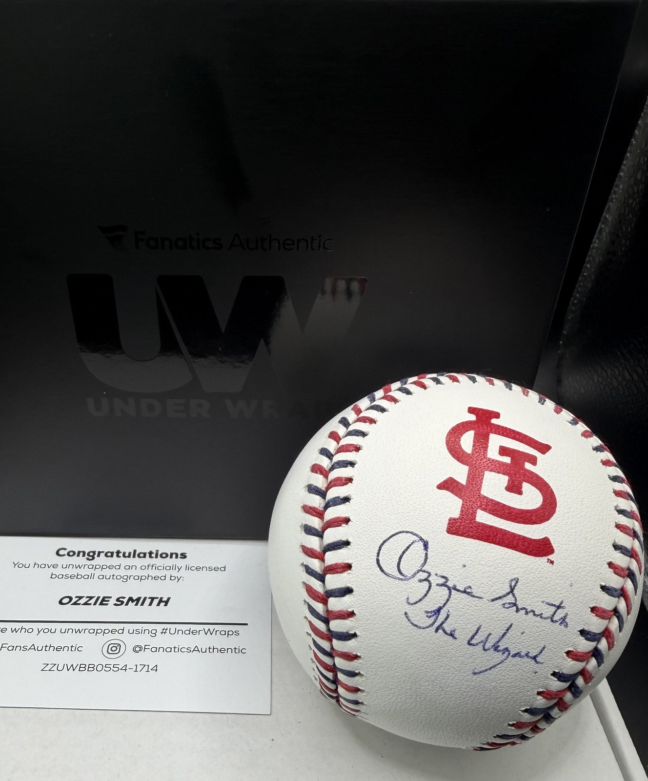 Ozzie Smith Fanatics Under Wraps Inscribed \ Ozzie Smith Fanatics Under Wraps Inscribed \