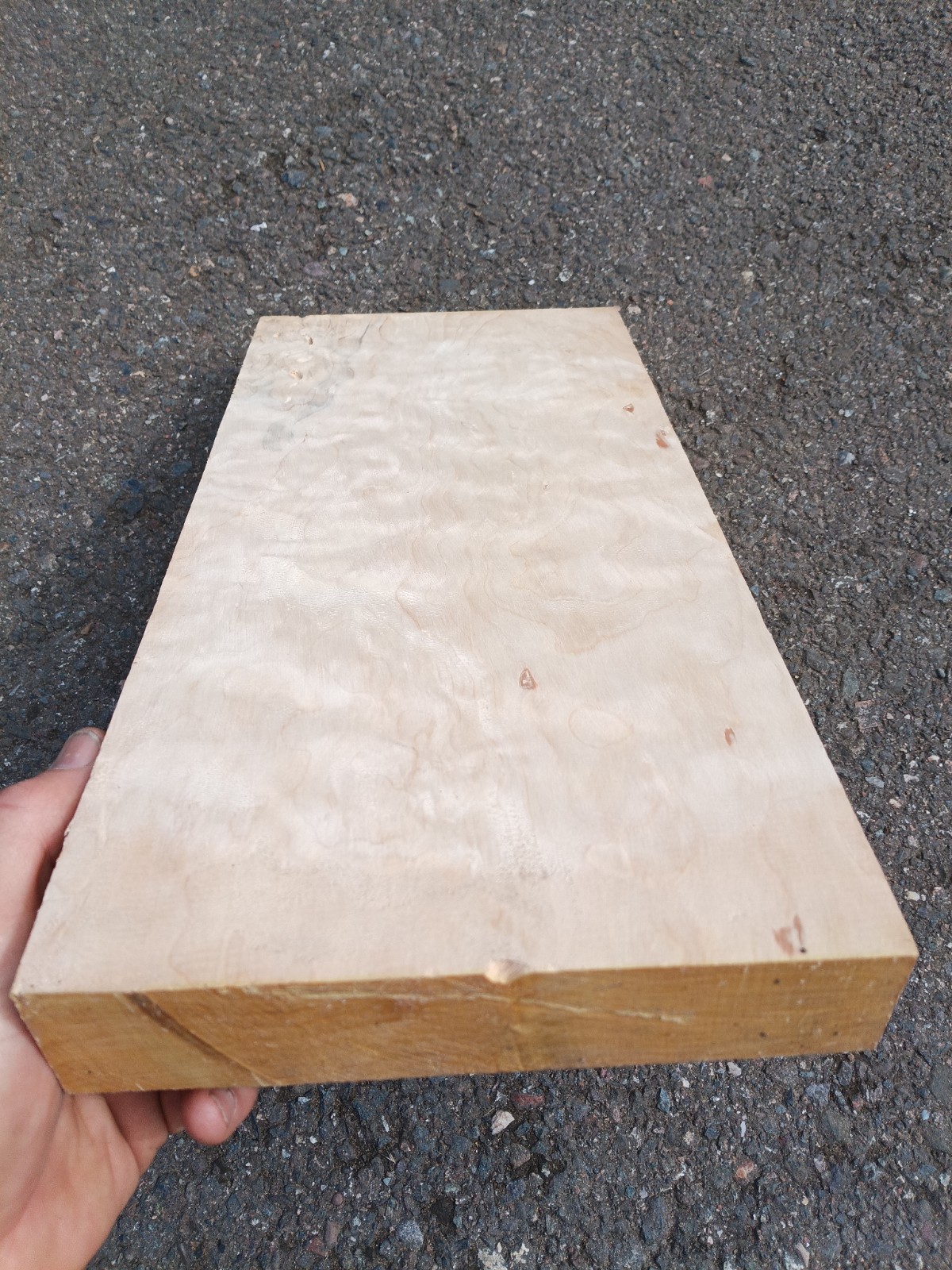 Figured Port Orford White Cedar block 