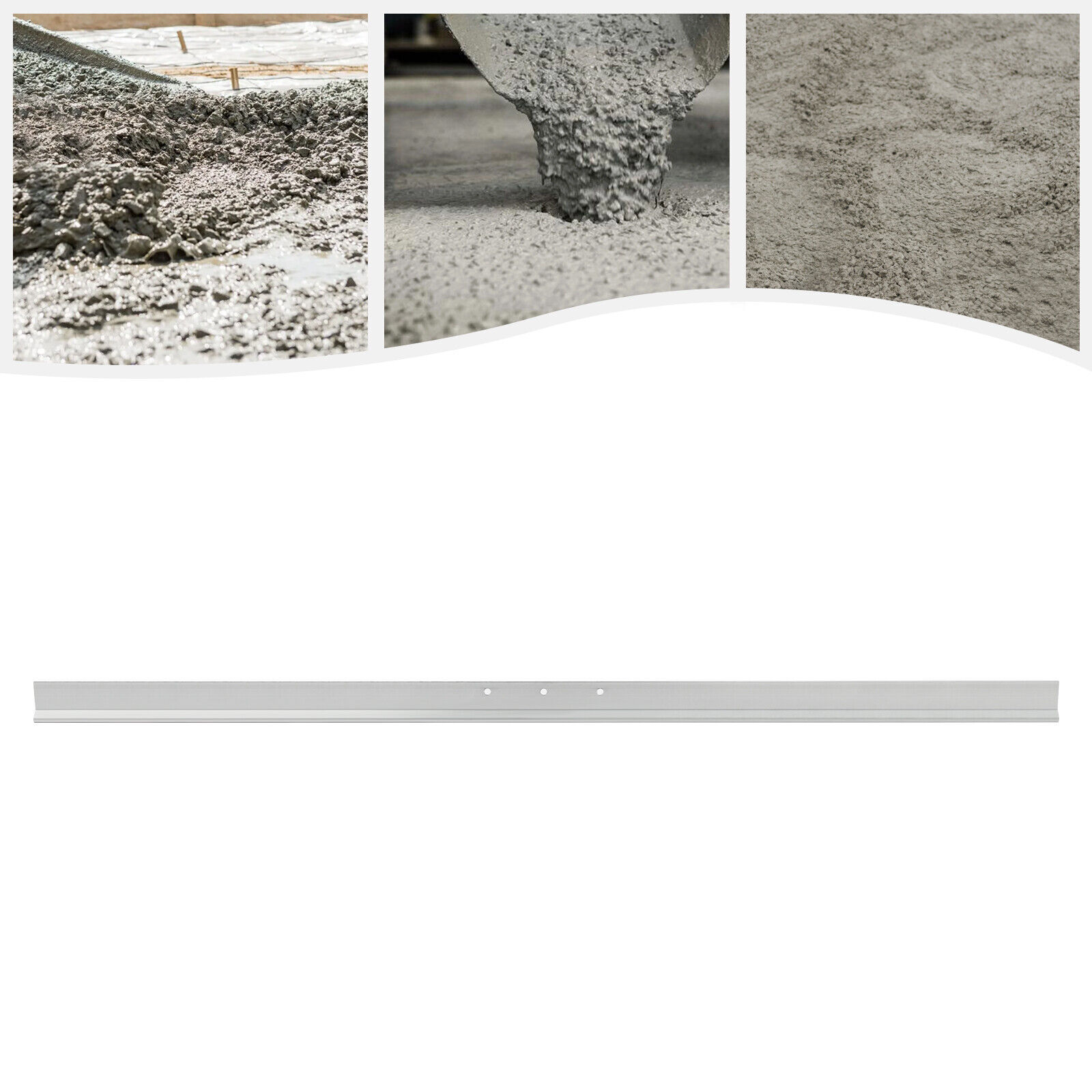 Large 6.5ft Screed Blade Board For Concrete Vibrators Surface Power Trowel Blade