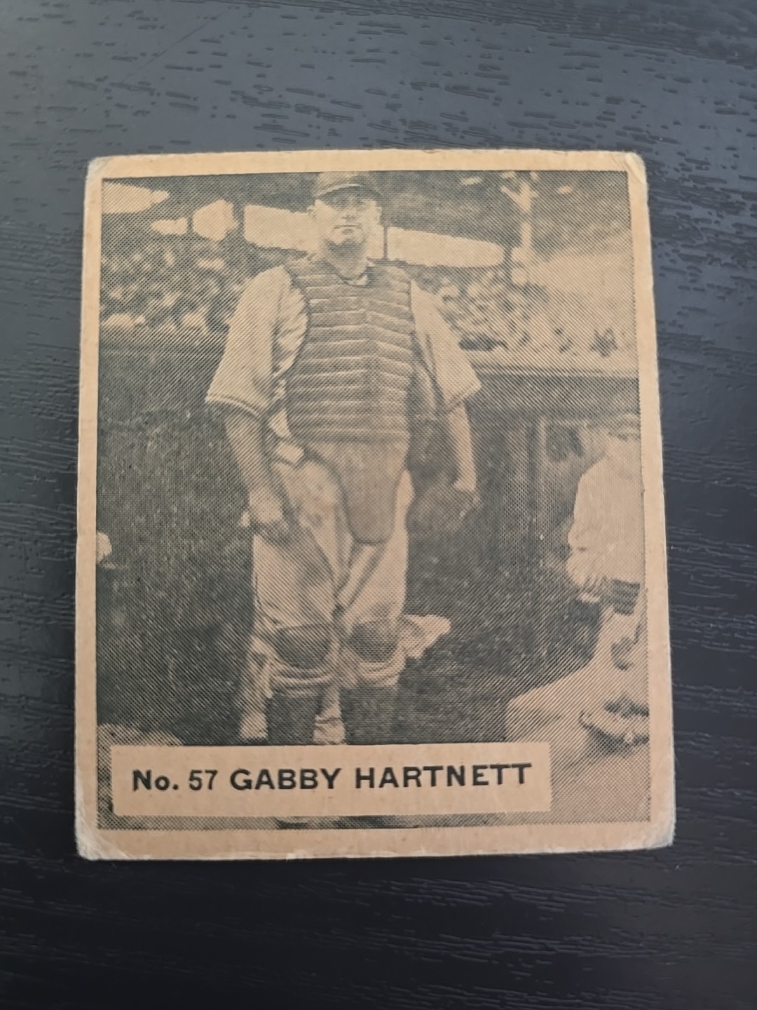 1936 World Wide Gum Gabby Hartnett #57 Good Condition 1936 World Wide Gum Gabby Hartnett #57 Good Condition
