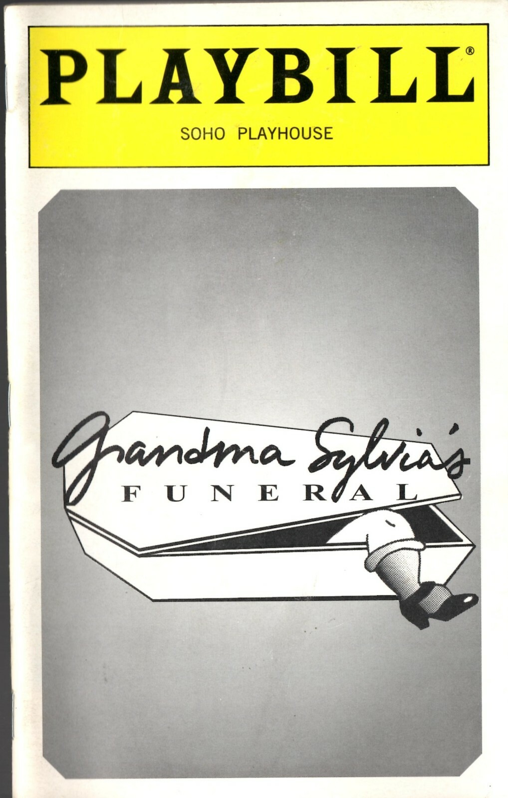 PLAYBILL - Grandma Sylvia\'s Funeral -may 1997 - Soho Playhouse NYC PLAYBILL - Grandma Sylvia\'s Funeral -may 1997 - Soho Playhouse NYC
