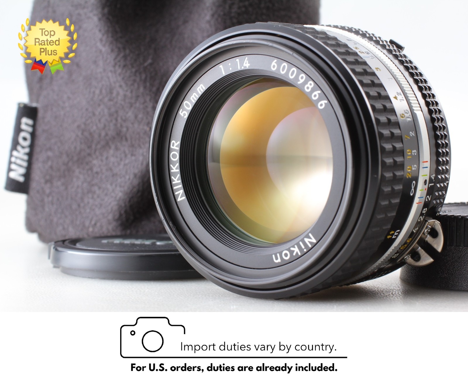 SIC Final S/N600xxx [Opt Top MINT] Nikon Ais Nikkor 50mm f/1.4 Lens From JAPAN