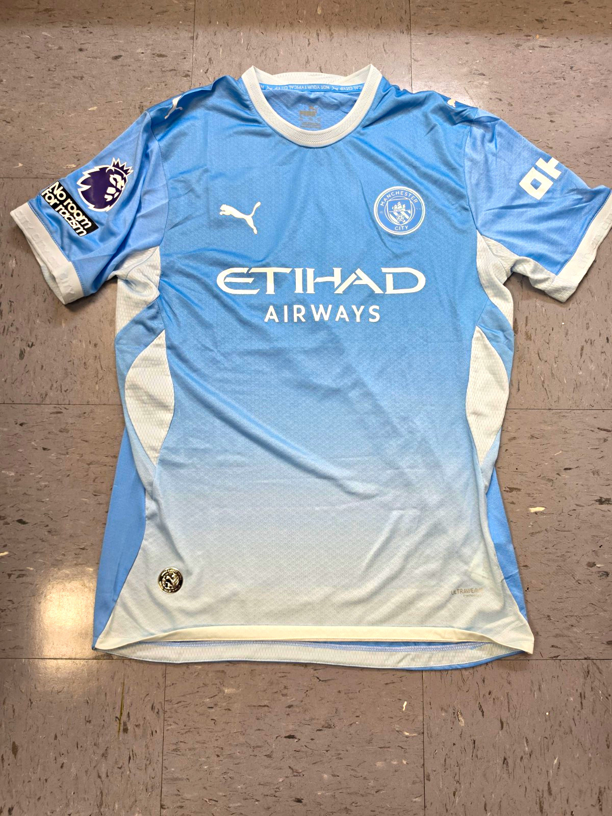 PUMA Manchester City 26/27 Players Version Jersey Blue White Erling Haaland #9