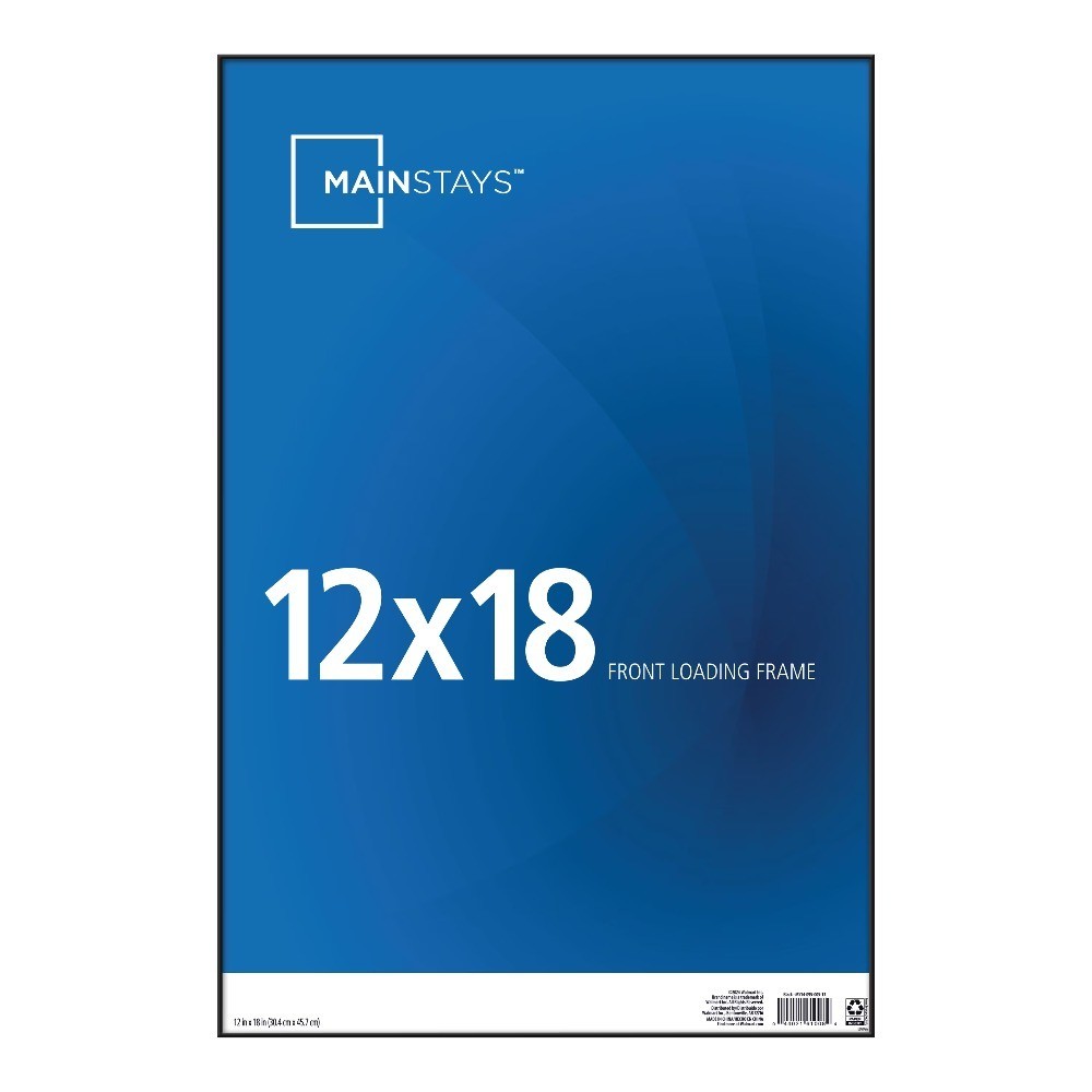 12 x 18 Black Front-Loading Picture Frame 12 x 18 Black Front-Loading Picture Frame