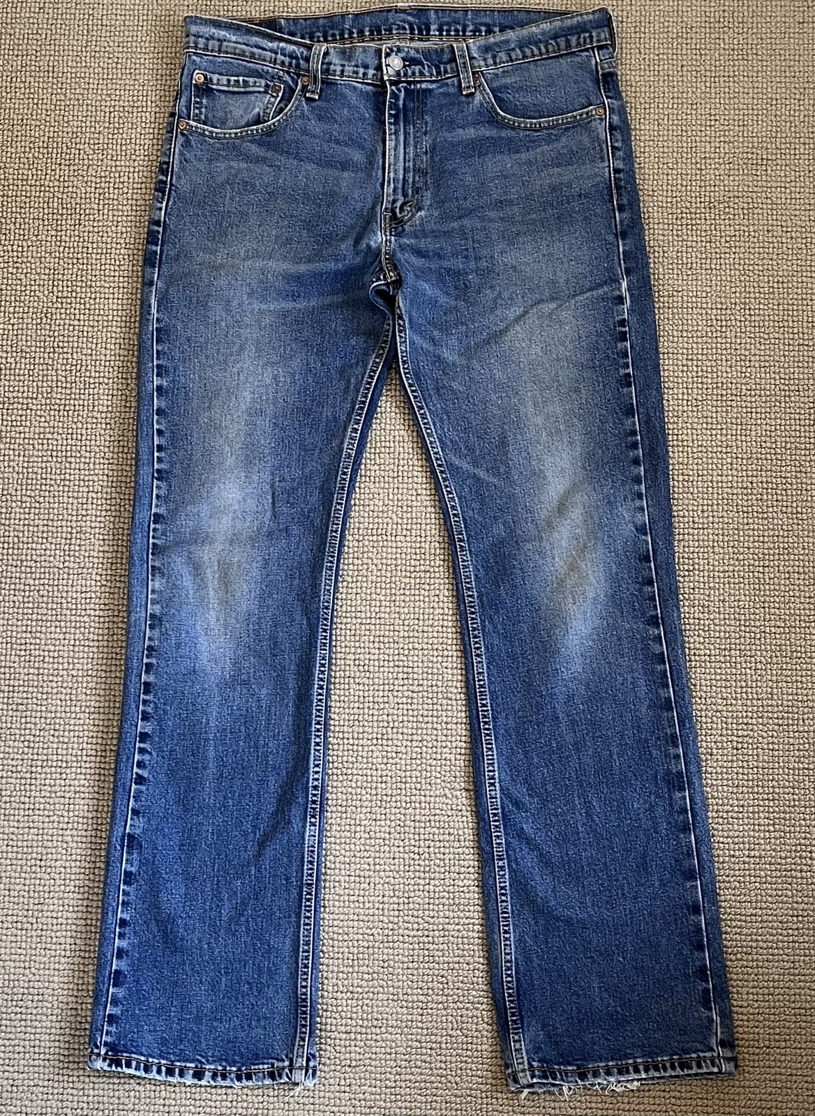 Levi\'s 527 Low Rise Slim Fit Bootcut Jeans Mens W36 L34 Mid Wash Blue Denim Levi\'s 527 Low Rise Slim Fit Bootcut Jeans Mens W36 L34 Mid Wash Blue Denim