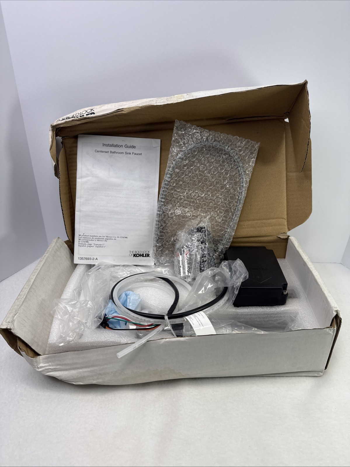 Kohler Strayt 0.5 GPM Single Hole Touchless Bathroom Faucet K-104S36-SANA-CP..