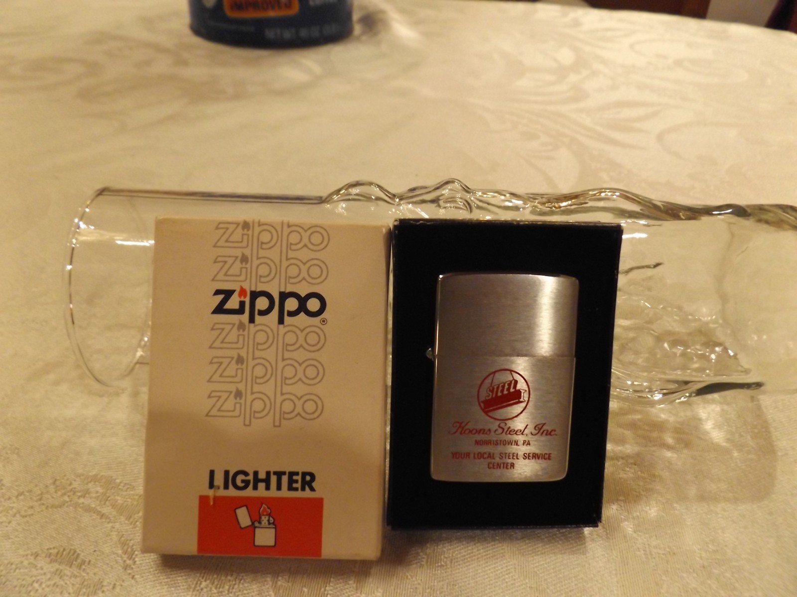 VINTAGE ZIPPO LIGHTER KOONS STEEL ADVERTISING/LOGO W/ ORIGINAL BOX NORRISTOWN PA VINTAGE ZIPPO LIGHTER KOONS STEEL ADVERTISING/LOGO W/ ORIGINAL BOX NORRISTOWN PA