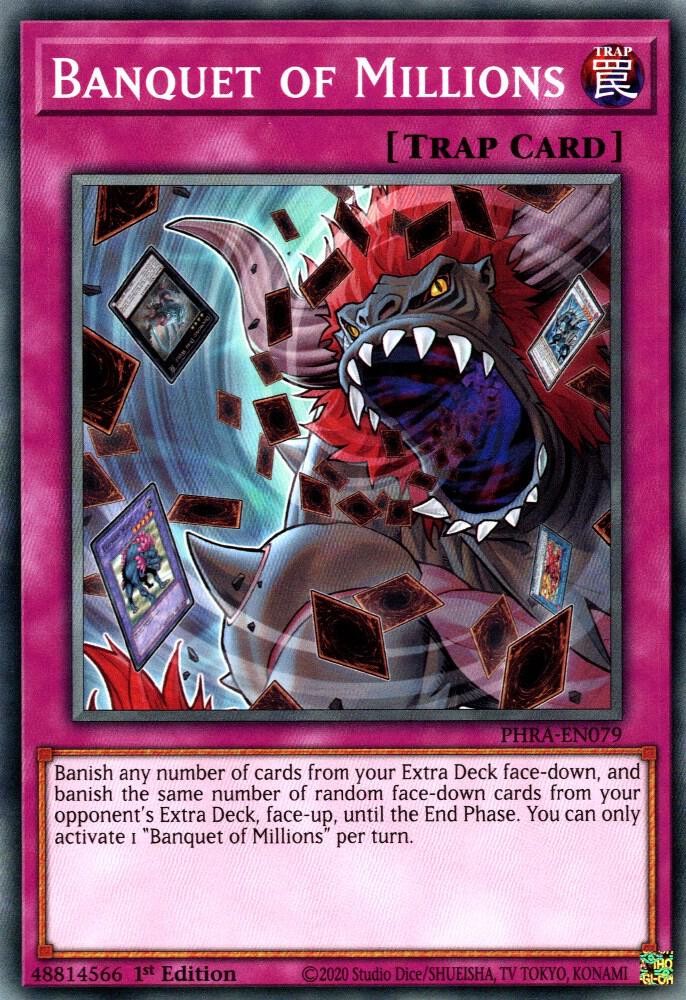 Yugioh Banquet of Millions 1st Edition Common PHRA-EN079 NM Yugioh Banquet of Millions 1st Edition Common PHRA-EN079 NM