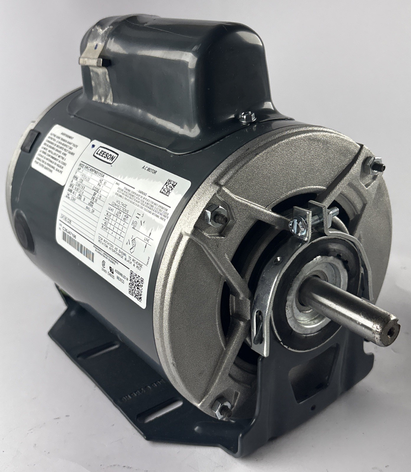 Leeson 5KC49PN0155A 1HP Electric Motor 1725 RPM 115/208-230V (Read Description) Leeson 5KC49PN0155A 1HP Electric Motor 1725 RPM 115/208-230V (Read Description)