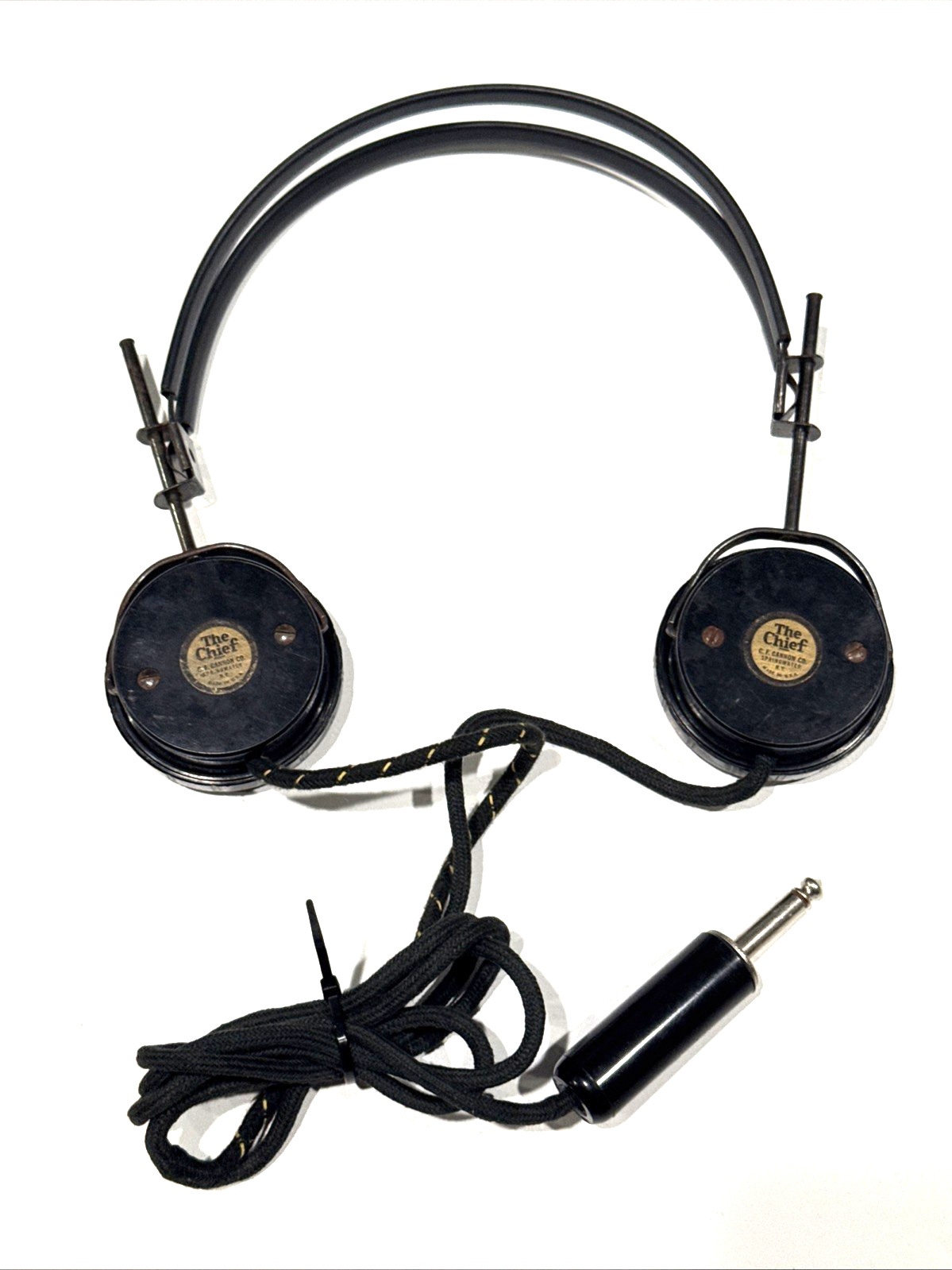 vintage headset 2000 Ohm by C.F. CANNON Springwater NY # 2 vintage headset 2000 Ohm by C.F. CANNON Springwater NY # 2
