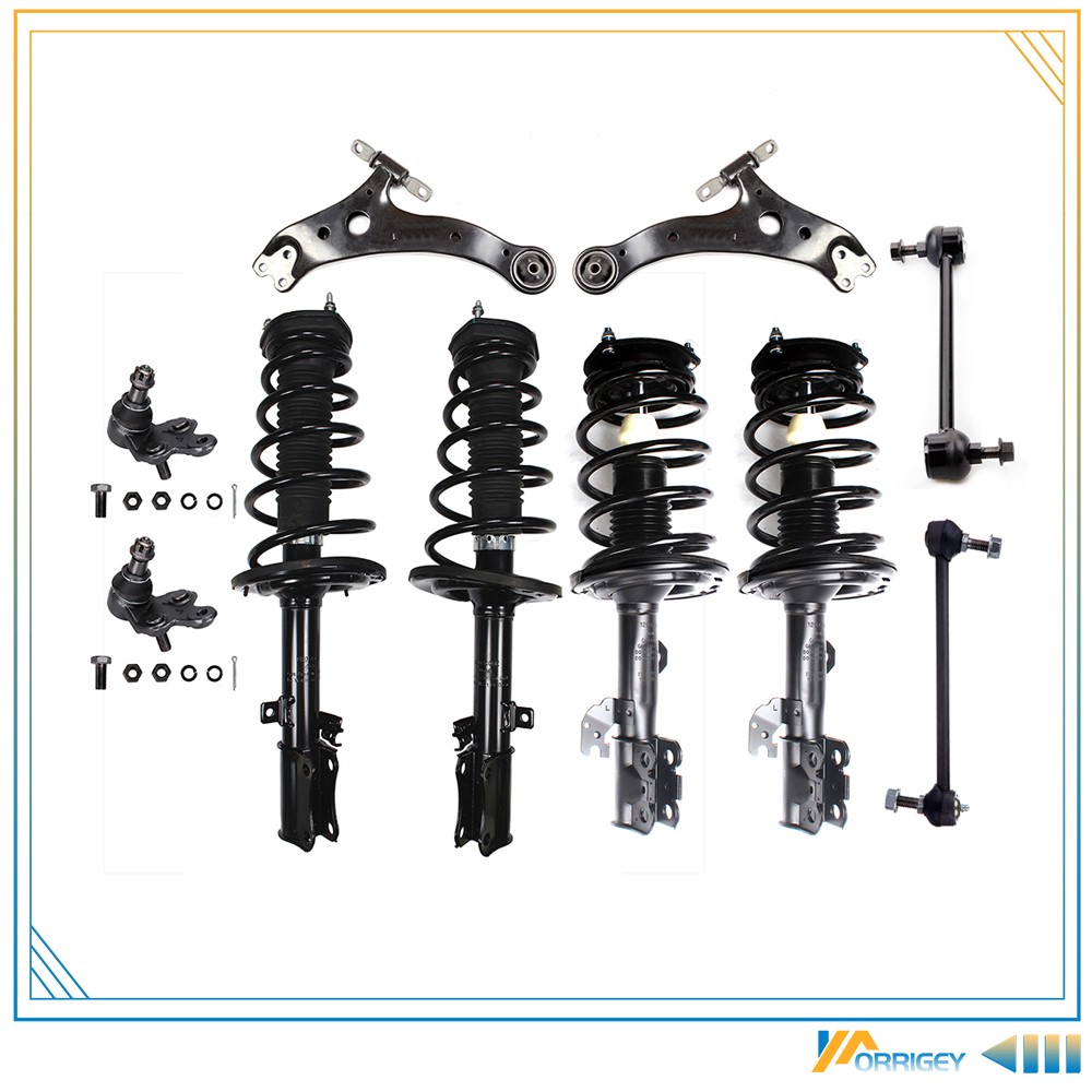 For 2004-06 Toyota Camry Solara Front Rear Struts Lower Control Arm Ball Joint