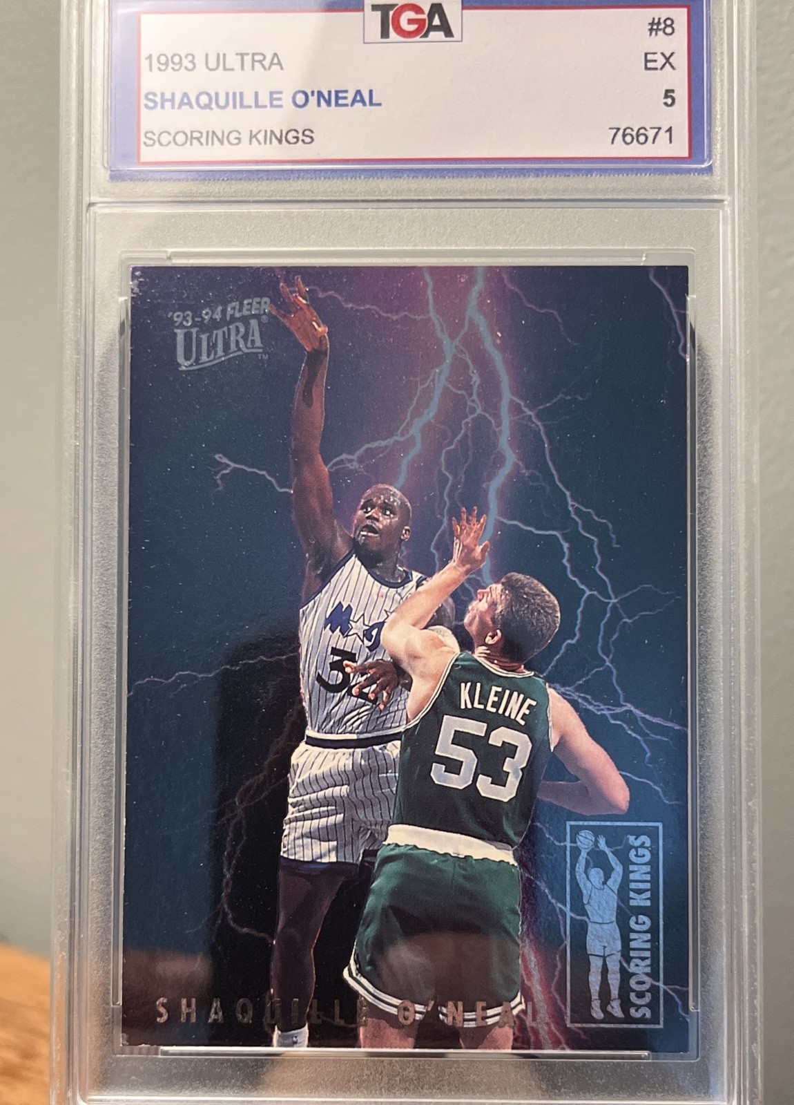 1993-94 Fleer Ultra - Scoring Kings Shaquille O\'Neal #8 1993-94 Fleer Ultra - Scoring Kings Shaquille O\'Neal #8