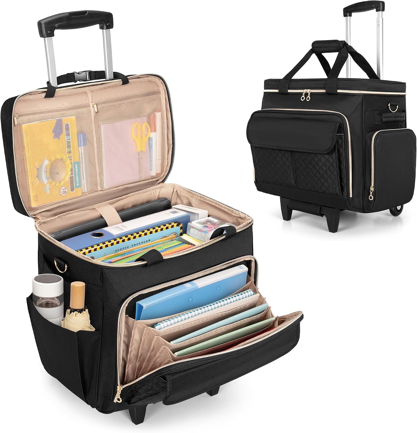 Rolling Teacher Bag with Wheels and 15.6\