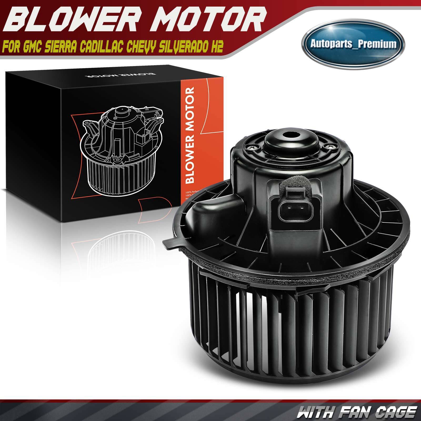 HVAC A/C Heater Blower Motor w/ Fan Cage for Chevy Silverado GMC Sierra 03-06