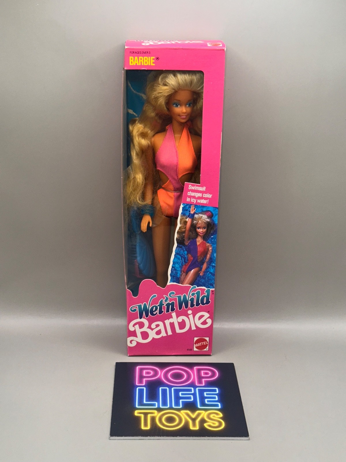 Vintage 1989 Mattel “Wet ‘n Wild Barbie” #4103 *NRFB*