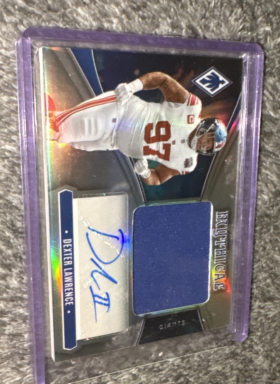 2025 Panini Phoenix - Mythical Materials Autographs Dexter Lawrence #MMA-DLE /49