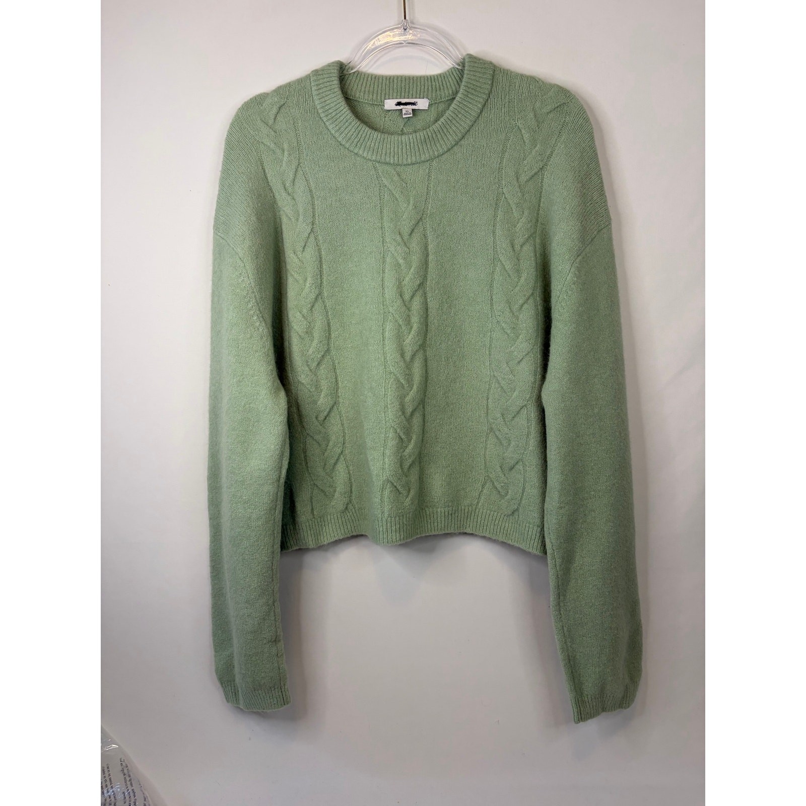 Madewell CloudSoft Drop-Shoulder Sweater Pistachio Green Size XL NEW