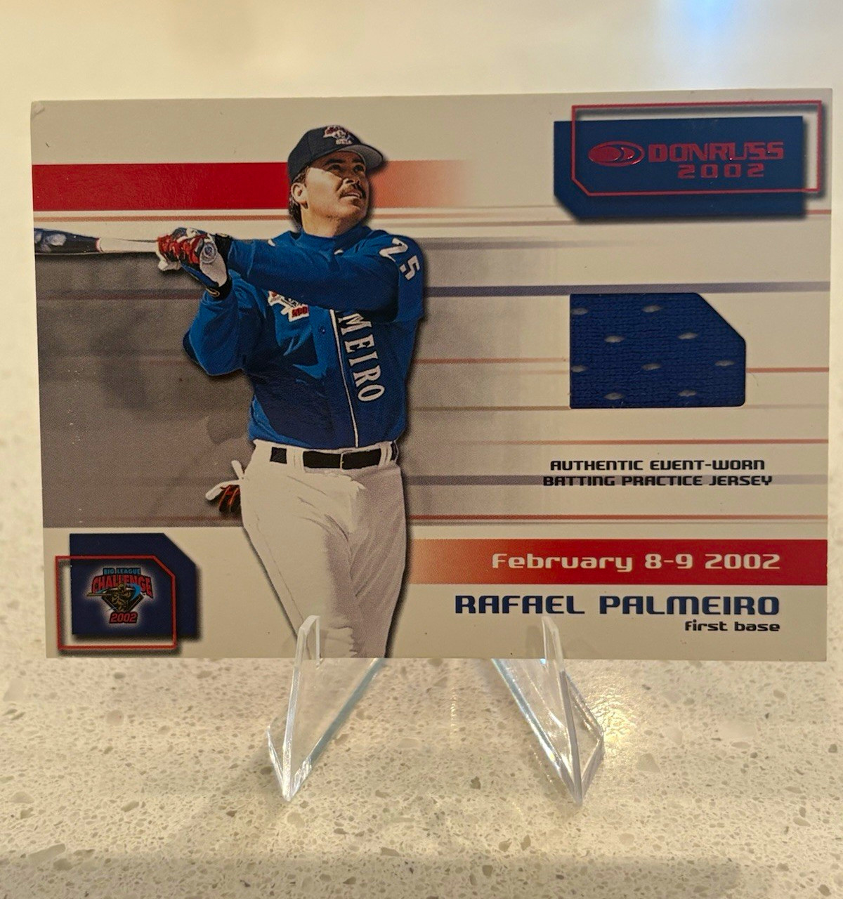 Donruss 2002 Big League Challenge Jersey #20 Rafael Palmeiro Texas Rangers